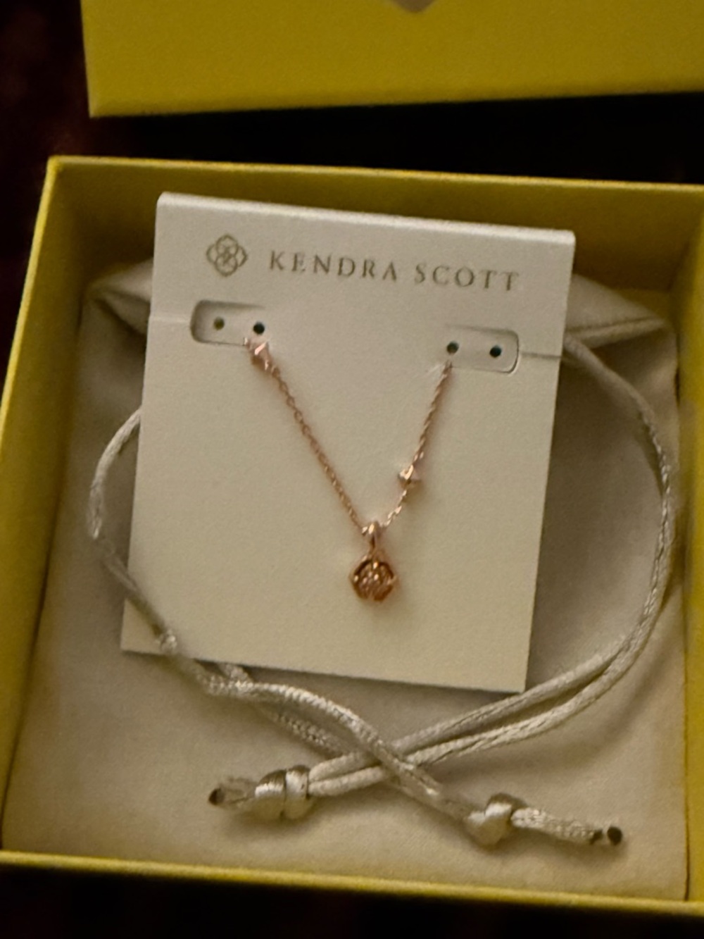 Kendra Scott Rose Gold Floral Pendant Necklace